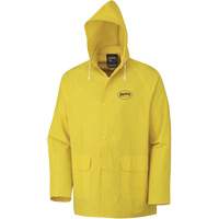 577J Rain Jacket, Polyester/PVC, Small, Yellow Maritime Industrial Rubber