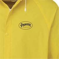 577J Rain Jacket, Polyester/PVC, Small, Yellow Maritime Industrial Rubber