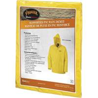 577J Rain Jacket, Polyester/PVC, Small, Yellow Maritime Industrial Rubber