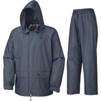 883 Rain Suit, Polyester/PVC, Small, Navy Blue Maritime Industrial Rubber