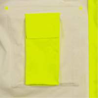 5881 Manteau de pluie ignifuge et protection contre les &eacute;clats d'arc &eacute;lectrique, T-petit, Jaune haute visibilit&eacute;, 10 cal/cm² Maritime Industrial Rubber