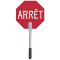 Traffic Stop/Slow Paddle - French, Coroplastic Maritime Industrial Rubber