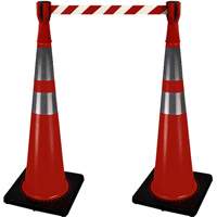 2308 Traffic Cone Topper with 10' Barricade Tape Maritime Industrial Rubber