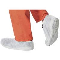 2022 Disposable Shoe Covers, One Size, Polypropylene, White Maritime Industrial Rubber