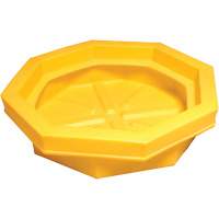 Ultra-Drum Tray sans grille, 32" lo x 32" la x 8,1" h, Cap. de d&eacute;versement 22,8 gal. US Maritime Industrial Rubber