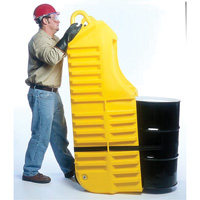 Drum Dolly, 26.5" L x 26.5" W x 5" H, 800 US gal. Spill Cap. Maritime Industrial Rubber