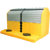 Extender Kit without Drain for Ultra-Hard Top Spill Pallets&reg;, 64" L x 79" W x 62" H, 9000 lbs. Load Capacity Maritime Industrial Rubber