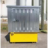 Steel Ultra-IBC Hard Top, 71.1" L x 83.1" W x 66.3" H, 5640 lbs. Load Capacity Maritime Industrial Rubber