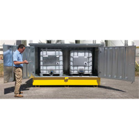 Steel Ultra-Twin IBC Hard Top, 123.4" L x 73.4" W x 66.4" H, 12250 lbs. Load Capacity Maritime Industrial Rubber