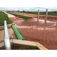 Ultra-Silt Dike — vert, 7' lo x 5' la Maritime Industrial Rubber