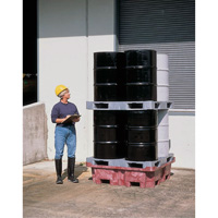Ultra-Spill King palette de d&eacute;versement &agrave; pont plat, 4 barils, Capacit&eacute; de d&eacute;versement 85 gal. US, 51" x 51" x 17,5" Maritime Industrial Rubber