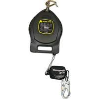 Falcon+ Edge Self-Retracting Lifeline, 50', Galvanized Steel, Swivel Maritime Industrial Rubber