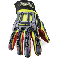 Gants r&eacute;sistants aux coupures Rig Lizard 2028X, 6/T-petit, Paume en Synth&eacute;tique/PEHP, Poignet &eacute;lastique/Boucle et crochet Maritime Industrial Rubber