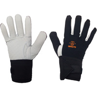 Gant r&eacute;sistant aux chocs main gauche, 7/Petit, Paume en Cuir fleur, Poignet &eacute;lastique Maritime Industrial Rubber