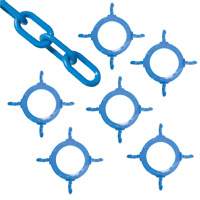 Ensemble de connecteurs de chaîne pour c&ocirc;nes, Bleu Maritime Industrial Rubber