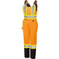 5040BBW Combinaison de s&eacute;curit&eacute; imperm&eacute;able haute visibilit&eacute; pour femmes, Polyester, T-petit, Noir/Orange haute visibilit&eacute; Maritime Industrial Rubber