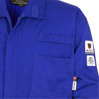 7779T FR-Tech&reg; 88/12 Arc Rated Flame Resistant Coveralls, Size 40 (Tall), Royal Blue, 10 cal/cm² Maritime Industrial Rubber