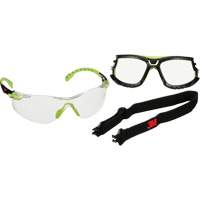 Solus 1000 Series Safety Glasses, Clear Lens, Anti-Fog/Anti-Scratch, ANSI Z87+/Meets/Exceeds CSA Z94.3 Maritime Industrial Rubber