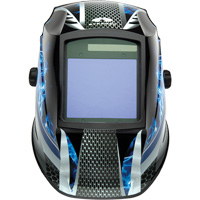 Leadhead&reg; Auto Darkening Welding Helmet, 3.8" L x 3.4" W View Area, 9 - 13 Shade Range Maritime Industrial Rubber
