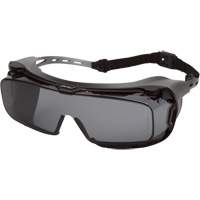 Lunettes &agrave; coques de s&eacute;curit&eacute; Cappture Plus, Lentille Gris, Antibu&eacute;e, Ventilation Ferm&eacute; Maritime Industrial Rubber