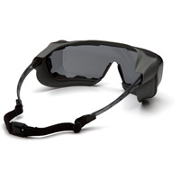 Lunettes &agrave; coques de s&eacute;curit&eacute; Cappture Plus, Lentille Gris, Antibu&eacute;e, Ventilation Ferm&eacute; Maritime Industrial Rubber