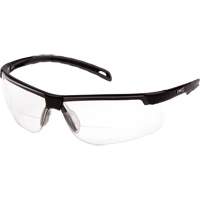 Lunettes de lecture H2MAX avec monture noire, Antibu&eacute;e, Transparent, Dioptrie 2,0 Maritime Industrial Rubber