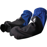 BSX&reg; FR Cotton Sleeves, 19" L, Black/Blue Maritime Industrial Rubber