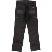 Pantalon de travail WP100, Coton/Spandex, Noir, Taille 0, Entrejambe 30 Maritime Industrial Rubber