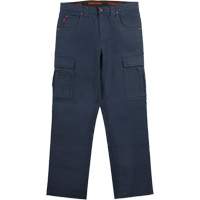 Pantalon de travail WP100, Coton/Spandex, Bleu marin, Taille 0, Entrejambe 30 Maritime Industrial Rubber