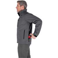 Manteau chauffante M12 ToughShell (manteau seulement), Hommes, Moyen, Gris Maritime Industrial Rubber