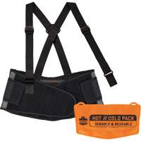 Proflex 1675 Back Support Brace with Cooling/Warming Pack, Spandex, X-Small Maritime Industrial Rubber