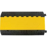 Polyurethane Cable Protector, 3 Channels, 35.43" L x 19.69" W x 3" H Maritime Industrial Rubber
