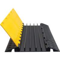 Polyurethane Cable Protector, 5 Channels, 35.43" L x 19.69" W x 2" H Maritime Industrial Rubber