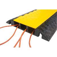 Polyurethane Cable Protector, 5 Channels, 35.43" L x 19.69" W x 2" H Maritime Industrial Rubber