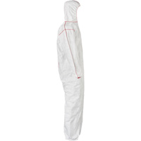 SFR Coveralls with Hood, Medium, White, Tyvek&reg; 400 Maritime Industrial Rubber