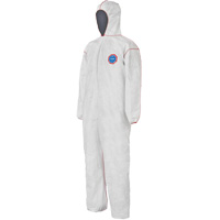 SFR Coveralls with Hood, Medium, White, Tyvek&reg; 400 Maritime Industrial Rubber
