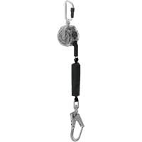 C&acirc;ble de limiteur de chute personnel 36CLS V-TEC, 10', Acier galvanis&eacute;, Pivotant Maritime Industrial Rubber