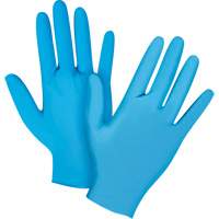 Emballages de gants jetables pour machine distributrice, Petit, Nitrile, 4,5 mils, Sans poudre, Bleu, Classe 2 Maritime Industrial Rubber