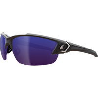 Khor G2 Safety Glasses, Blue Mirror Lens, Anti-Scratch/Polarized, ANSI Z87+/MCEPS GL-PD 10-12/Meets/Exceeds CSA Z94.3 Maritime Industrial Rubber