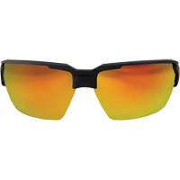 Pumori Safety Glasses, Red/Mirror Lens, Anti-Scratch, ANSI Z87+/MCEPS GL-PD 10-12/Meets/Exceeds CSA Z94.3 Maritime Industrial Rubber