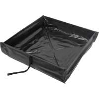 Berme de confinement des d&eacute;versements repliable &agrave; rouler, Capacit&eacute; 15 gal. US, 2' la x 2' lo x 6" h Maritime Industrial Rubber