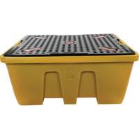 Palette de d&eacute;versements IBC, Capacit&eacute; de d&eacute;versement 333 gal. US, 66" x 66" x 27,5" Maritime Industrial Rubber