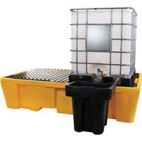 Double IBC Spill Pallet, 317 US gal. Spill Capacity, 89" x 57" x 23" Maritime Industrial Rubber