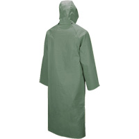Manteau long avec capuchon d&eacute;tachable Hurricane 851, Grand, Vert Maritime Industrial Rubber