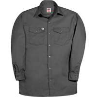 Premium Long-Sleeve Work Shirt, Men's, Small, Charcoal Maritime Industrial Rubber