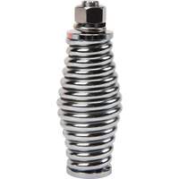 Tige de s&eacute;curit&eacute; robuste, Fixation Filet&eacute;, Hauteur 8', Orange avec X r&eacute;fl&eacute;chissant Maritime Industrial Rubber