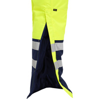 Salopette pour le froid extr&ecirc;me Bisley, Polyester, Petit, Jaune lime haute visibilit&eacute; Maritime Industrial Rubber