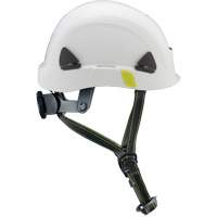 Fibre Metal Climbing Style Safety Helmet, Meets CSA Type 2, Ratchet Suspension, Non-Vented Maritime Industrial Rubber