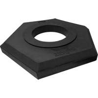 Rubber Channelizer Base, 15 lbs. Maritime Industrial Rubber