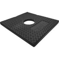 Rubber Delineator Post Base, 10 lbs. Maritime Industrial Rubber